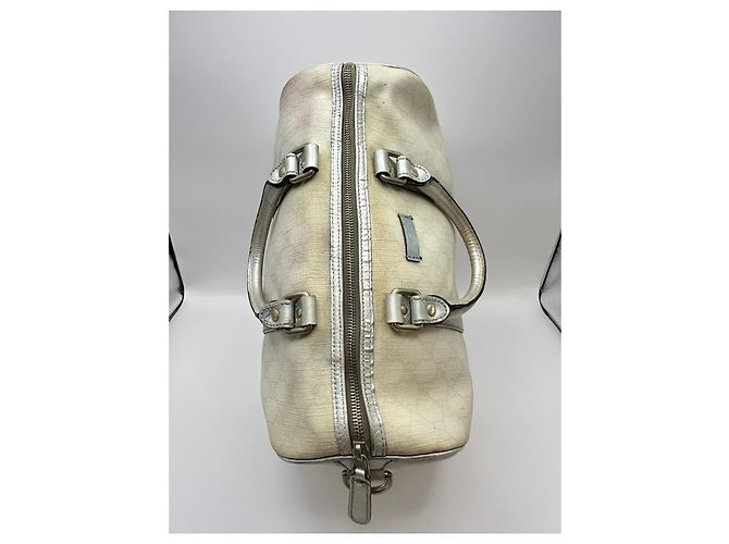 Borsa Gucci Joy Boston in tela monogram beige - vista 3