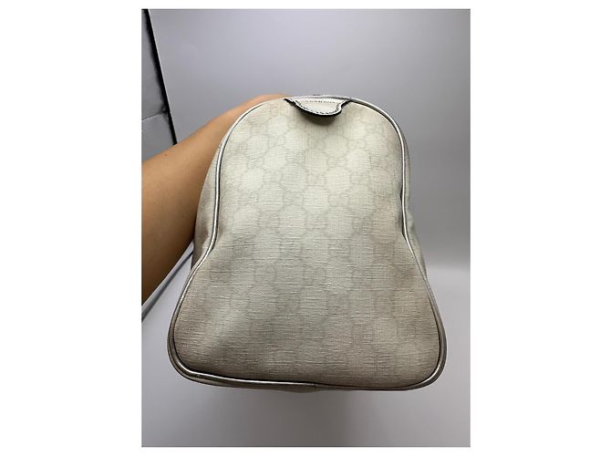 Borsa Gucci Joy Boston in tela monogram beige - vista 5