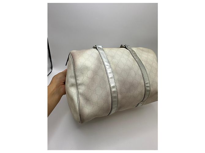 Borsa Gucci Joy Boston in tela monogram beige - vista 6