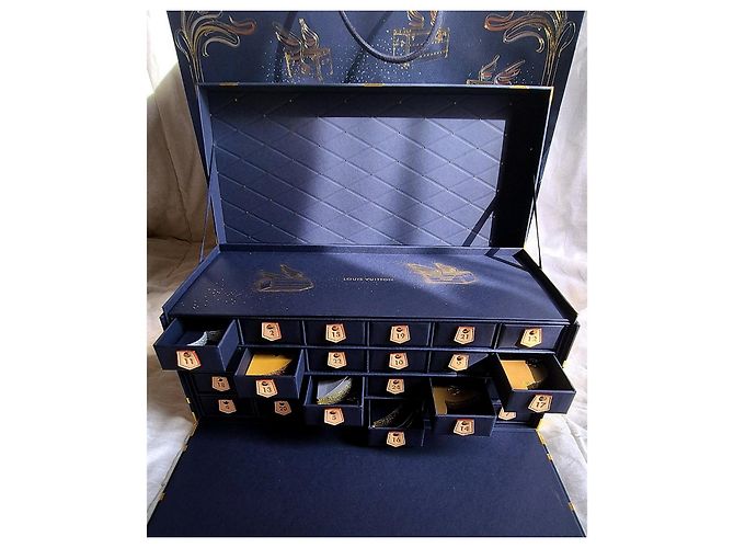 Louis Vuitton Calendrier de l'Avent "Le Voyage des Lumières" Bleu Doré - vue 5