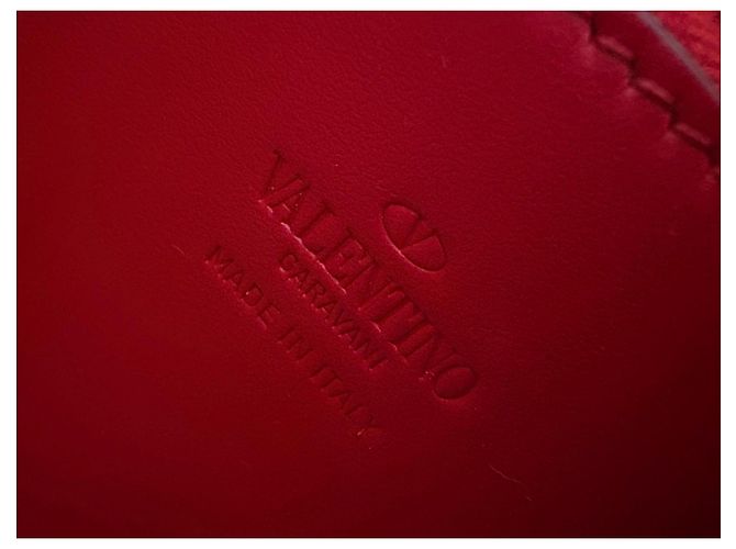 Valentino Garavani Borsa a spalla VLogo Pelle Rossa Rosso - vista 10