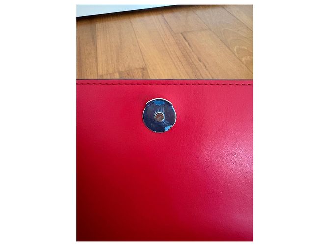 Valentino Garavani Borsa a spalla VLogo Pelle Rossa Rosso - vista 11