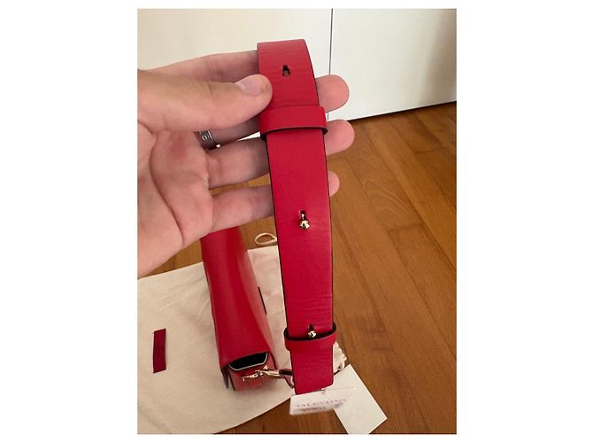 Valentino Garavani Borsa a spalla VLogo Pelle Rossa Rosso - vista 15