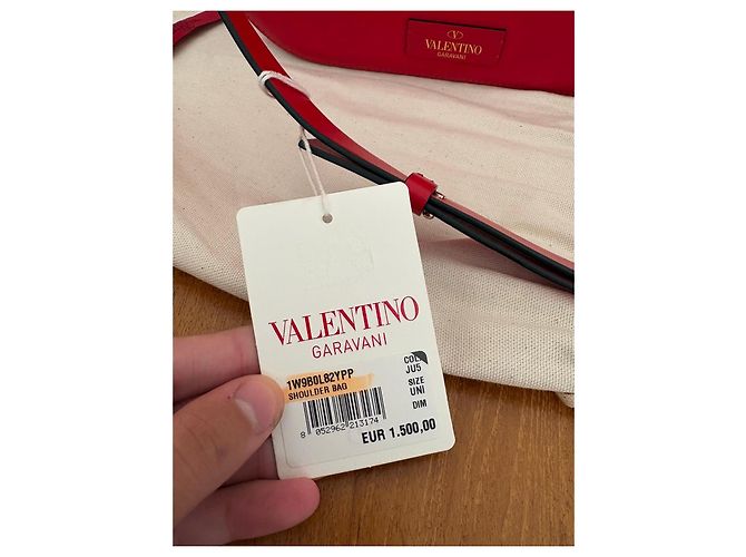 Valentino Garavani Borsa a spalla VLogo Pelle Rossa Rosso - vista 5