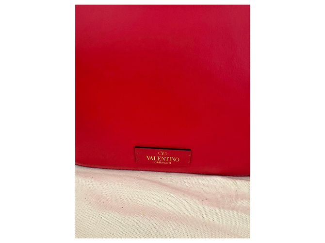 Valentino Garavani Borsa a spalla VLogo Pelle Rossa Rosso - vista 6