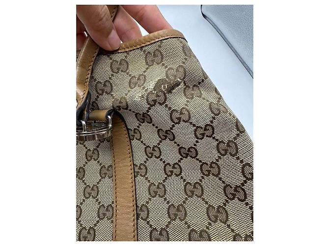 Gucci GG Monogramm Canvas Shopper Braun Beige - Ansicht 17