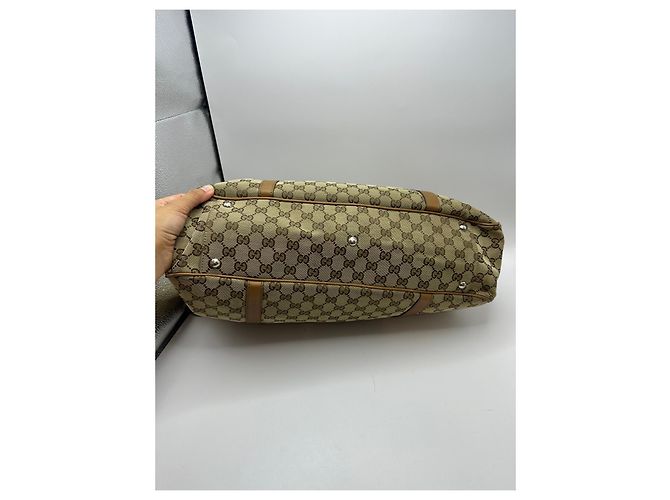 Gucci GG Monogramm Canvas Shopper Braun Beige - Ansicht 5
