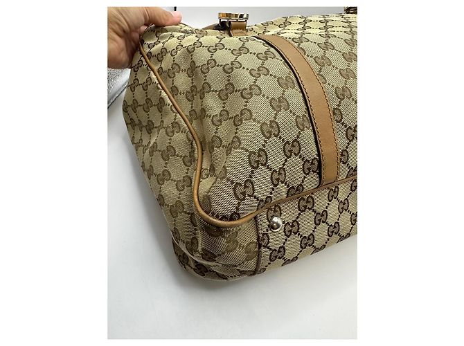 Gucci GG Monogramm Canvas Shopper Braun Beige - Ansicht 6