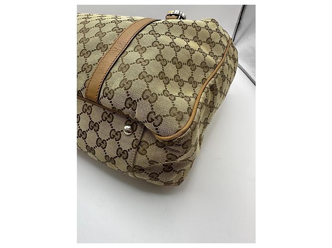 Gucci GG Monogramm Canvas Shopper Braun Beige - Ansicht 7