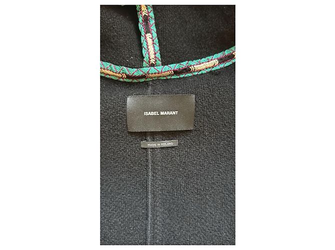 Isabel Marant Cappotto Nero con Cappuccio - vista 5
