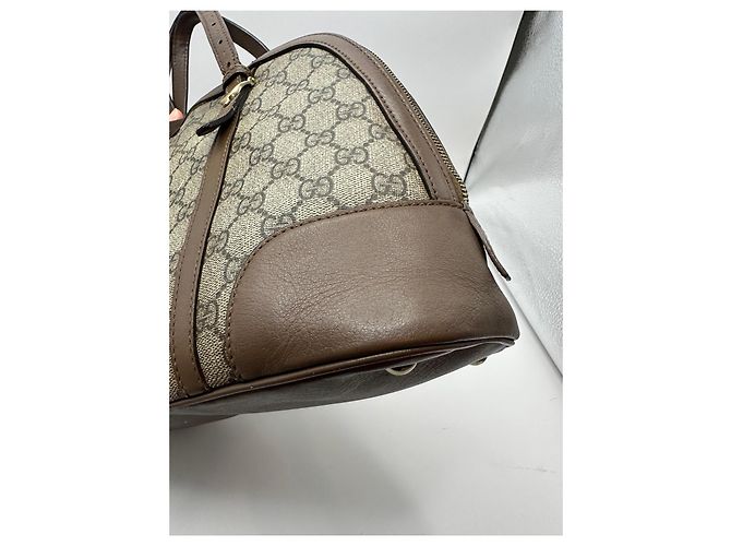 Borsa Gucci Dome in tela monogramma GG Marrone Beige - vista 10