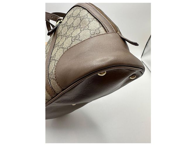 Borsa Gucci Dome in tela monogramma GG Marrone Beige - vista 12
