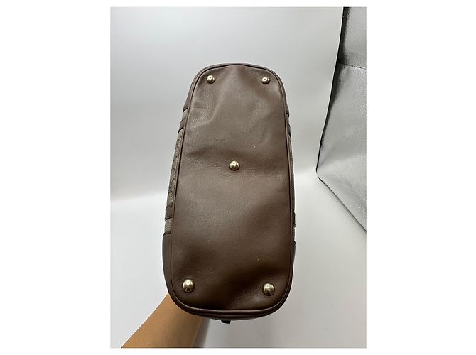Borsa Gucci Dome in tela monogramma GG Marrone Beige - vista 13