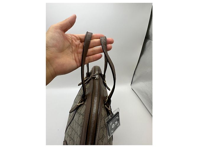 Borsa Gucci Dome in tela monogramma GG Marrone Beige - vista 14