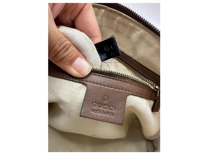 Borsa Gucci Dome in tela monogramma GG Marrone Beige - vista 16