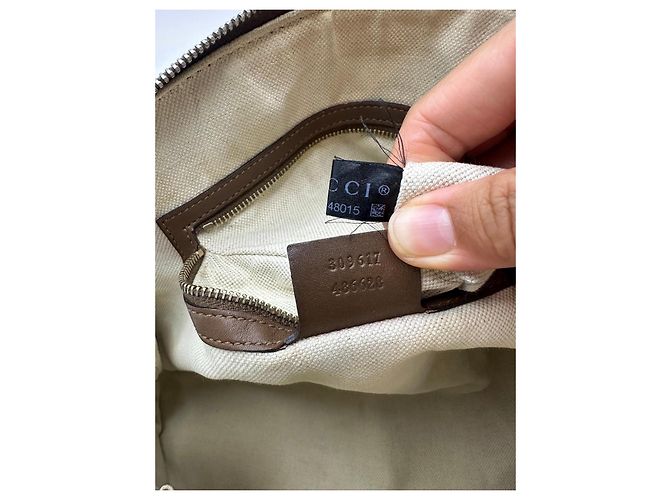 Borsa Gucci Dome in tela monogramma GG Marrone Beige - vista 17
