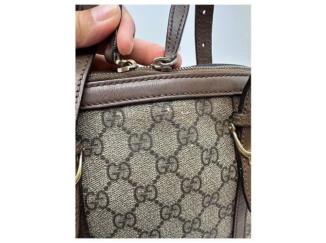 Borsa Gucci Dome in tela monogramma GG Marrone Beige - vista 5