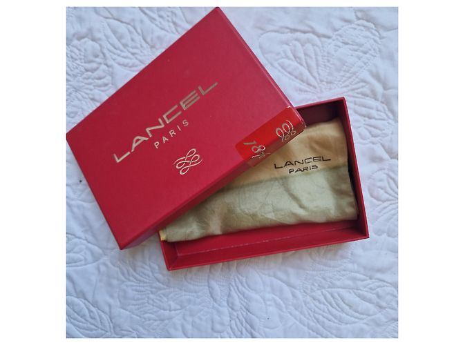 Lancel Paris Striped Silk Scarf Beige Green Yellow - view 5