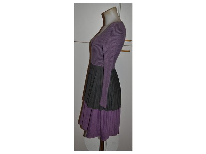 Abito in maglia Missoni viola e grigio Porpora - vista 3