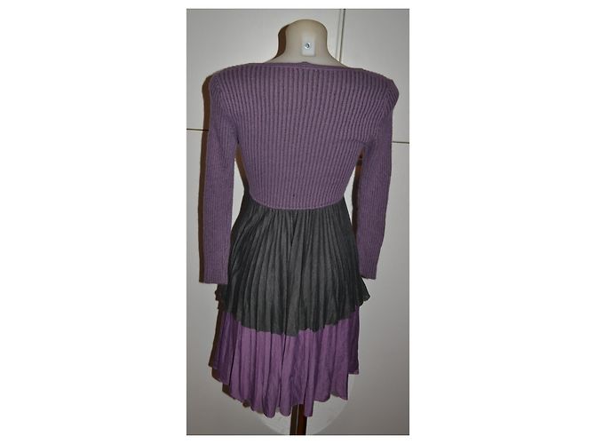 Abito in maglia Missoni viola e grigio Porpora - vista 4