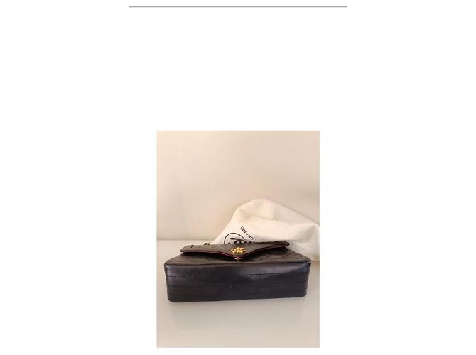 Timeless Chanel Classic Jumbo Flap Bag aus schwarzem gestepptem Leder - Ansicht 2