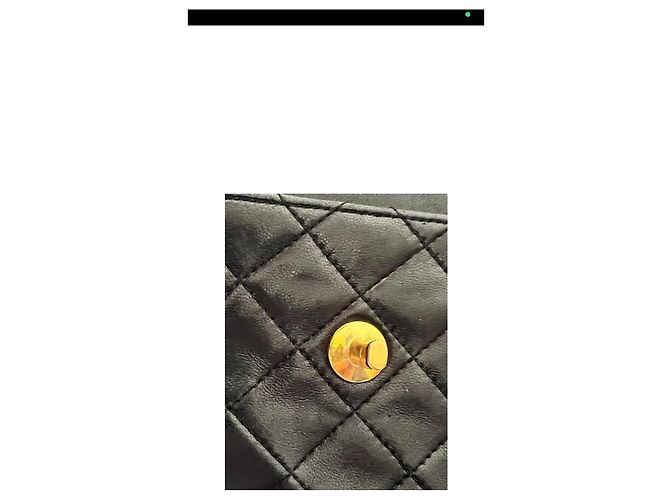 Timeless Chanel Classic Jumbo Flap Bag aus schwarzem gestepptem Leder - Ansicht 5