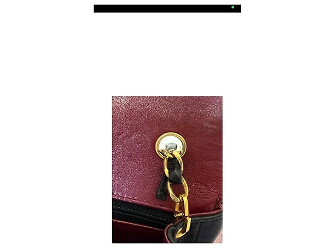 Timeless Chanel Classic Jumbo Flap Bag aus schwarzem gestepptem Leder - Ansicht 8