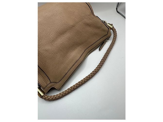 Bamboo Gucci Bella Bolsa Hobo em Couro com Tassel de Bambu Bege - vista 10