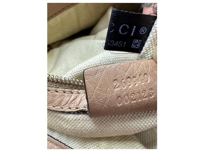 Bamboo Gucci Bella Bolsa Hobo em Couro com Tassel de Bambu Bege - vista 15