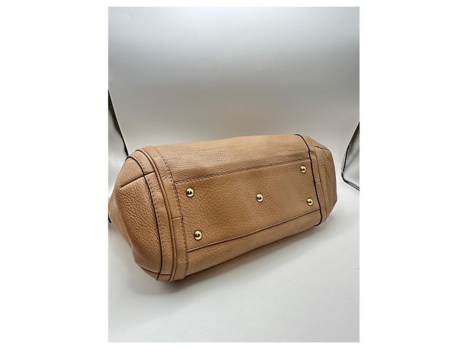 Bamboo Gucci Bella Bolsa Hobo em Couro com Tassel de Bambu Bege - vista 5