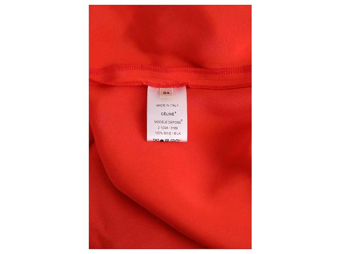 Céline Playsuit aus Seide Orange - Ansicht 6