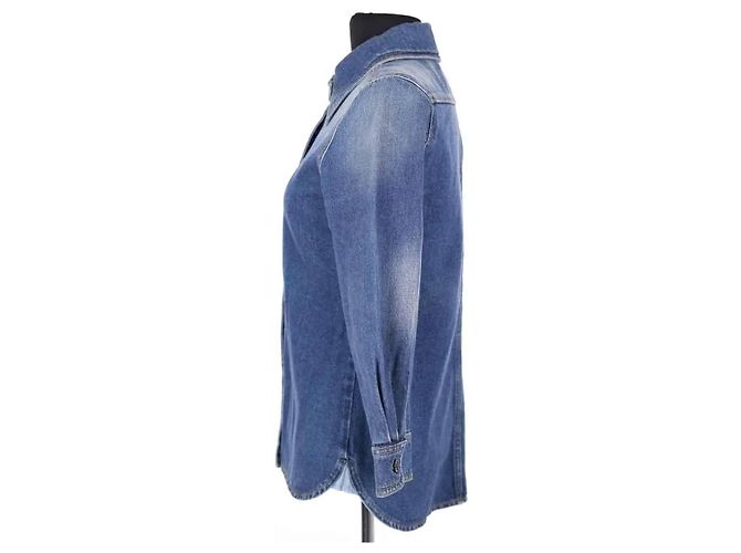 Camisa Chloé de algodão azul - vista 3