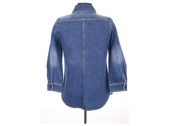 Camisa Chloé de algodão azul - vista 4