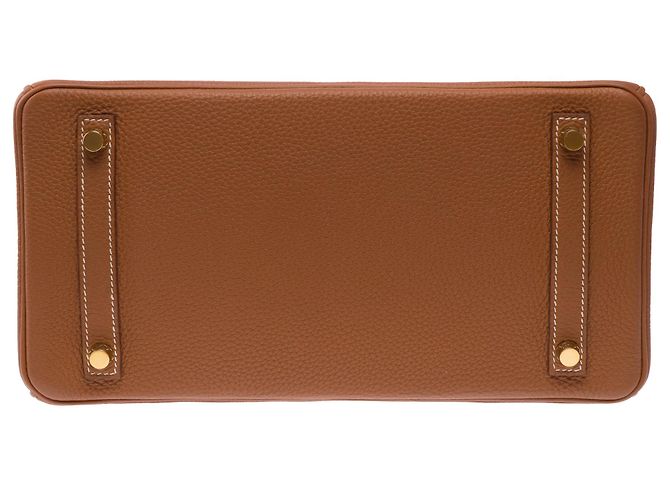 Hermès Bolsa HERMES Birkin 30 em Couro Dourado - 104003 - vista 10