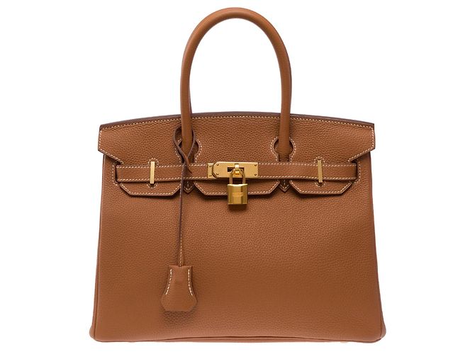 Hermès Bolsa HERMES Birkin 30 em Couro Dourado - 104003 - vista 3