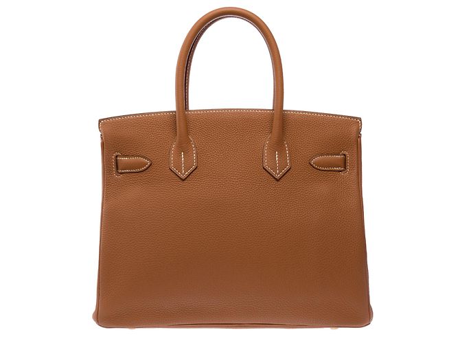 Hermès Bolsa HERMES Birkin 30 em Couro Dourado - 104003 - vista 4
