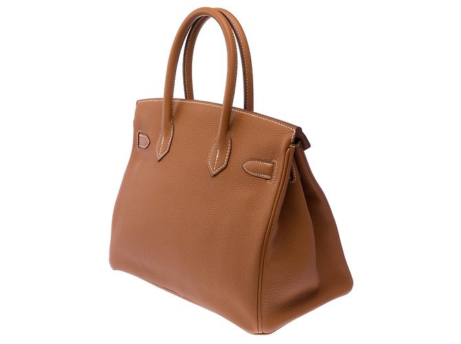 Hermès Bolsa HERMES Birkin 30 em Couro Dourado - 104003 - vista 6