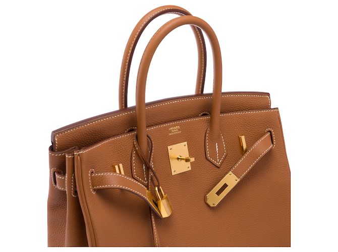 Hermès Bolsa HERMES Birkin 30 em Couro Dourado - 104003 - vista 7