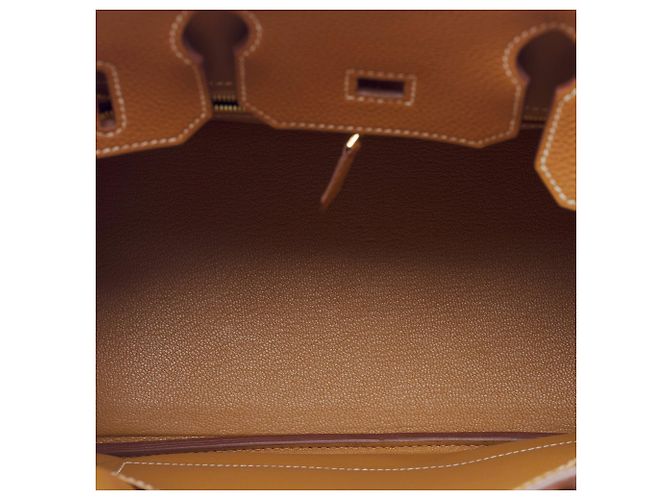 Hermès Bolsa HERMES Birkin 30 em Couro Dourado - 104003 - vista 8