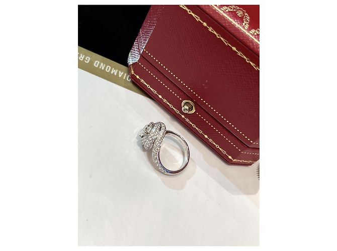 Anello Cartier con Diamante in Platino 1.08 ct - vista 4