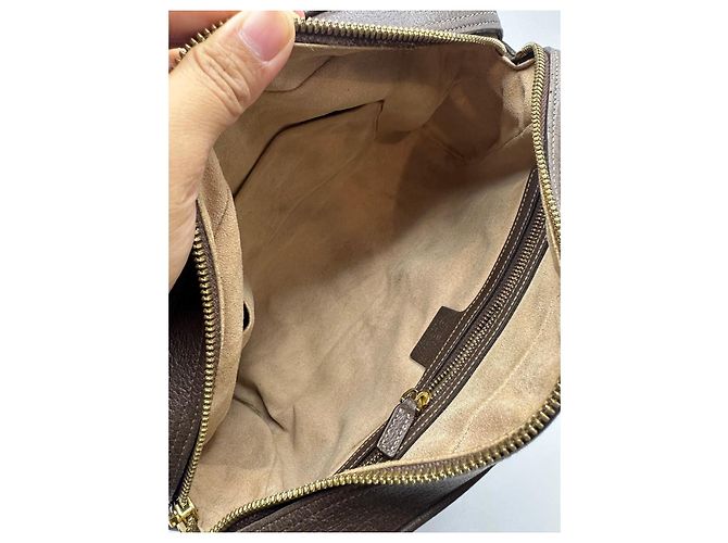Gucci Ophidia GG Supreme Borsa a tracolla media Marrone Rosso Verde - vista 11