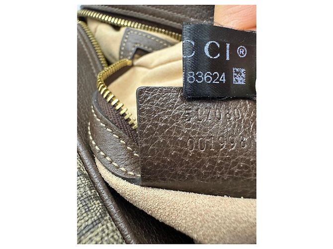 Gucci Ophidia GG Supreme Borsa a tracolla media Marrone Rosso Verde - vista 13