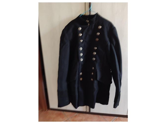 Giacca Dolce & Gabbana D&G Blu Doppio Petto Bottoni Dorati Nero - vista 4