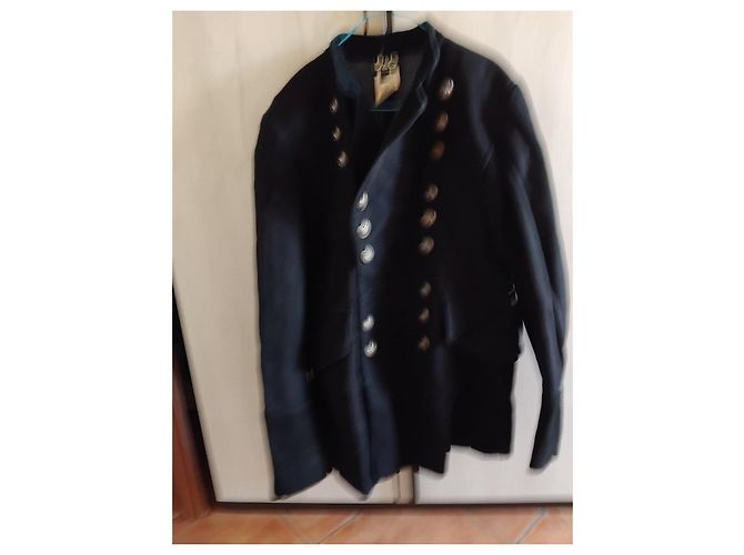 Giacca Dolce & Gabbana D&G Blu Doppio Petto Bottoni Dorati Nero - vista 6
