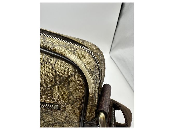 Borsa a Tracolla Gucci Monogram GG Marrone Monogramma - vista 10