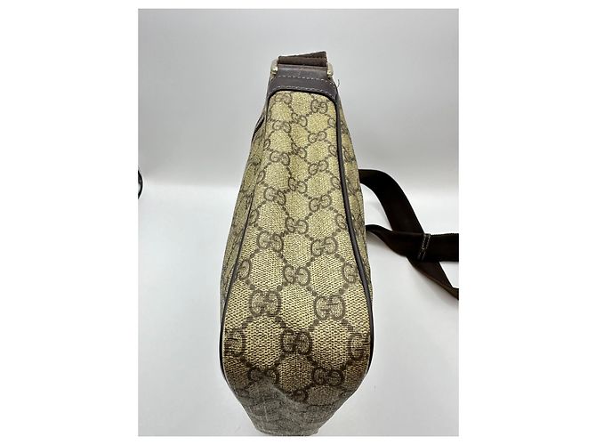 Borsa a Tracolla Gucci Monogram GG Marrone Monogramma - vista 8