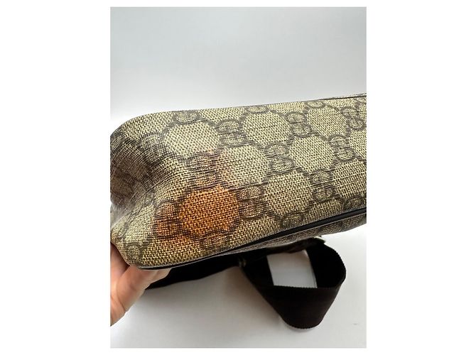 Borsa a Tracolla Gucci Monogram GG Marrone Monogramma - vista 9