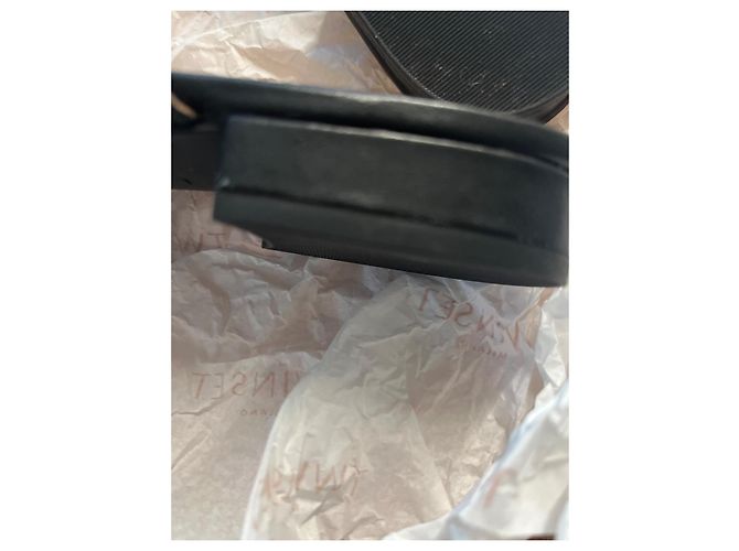 Autre Marque Mules Lauren Ralph Lauren in pelle nera con logo Nero - vista 6