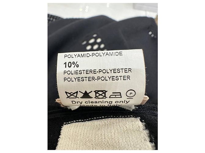 Alaïa Midi-Kleid aus schwarzem Ajour-Strick Sz.42 gebraucht - Ansicht 6