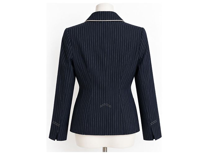 Autre Marque Day Birger et Mikkelsen Blazer de lino a rayas Negro Crudo - vista 4